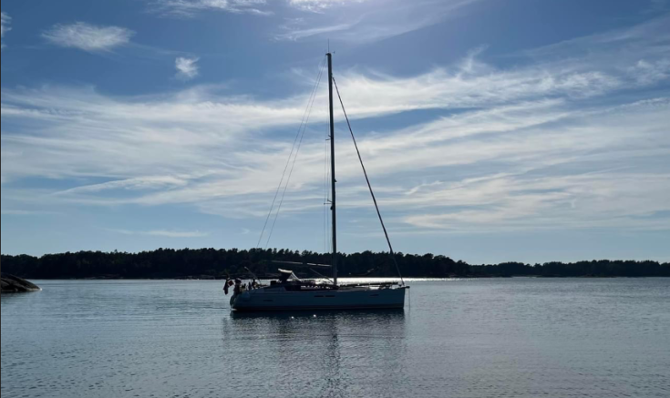 Gjennom Göta kanal med seilbåt